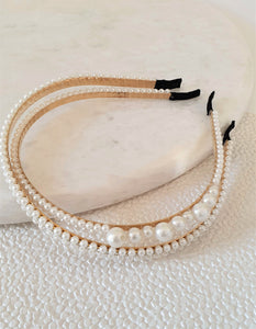THE RITA PEARL HAIR BAND SET