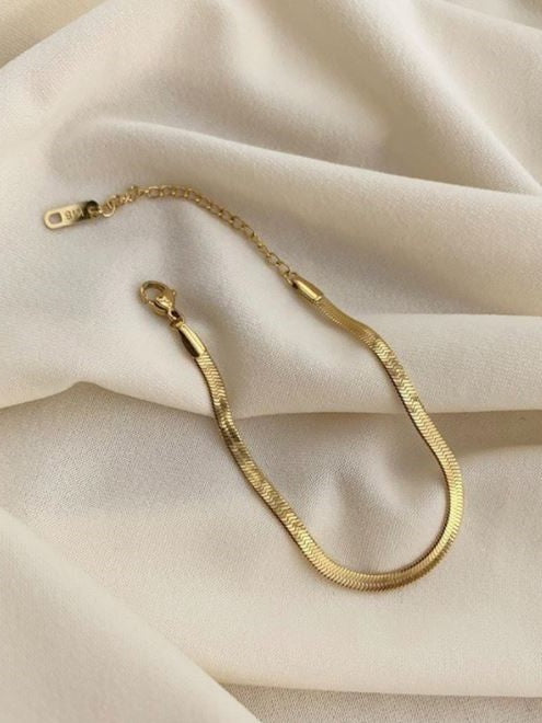 Gold Snake Chain Bracelet Round Snake Chain Thick - Etsy