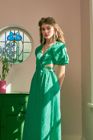 CUT-OUT MIDI DRESS