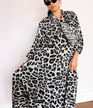 PUFF SLEEVE MAXI DRESS
