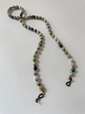 PATHWAYS GLASSES CHAIN - PASTEL CHUNKY BEAD