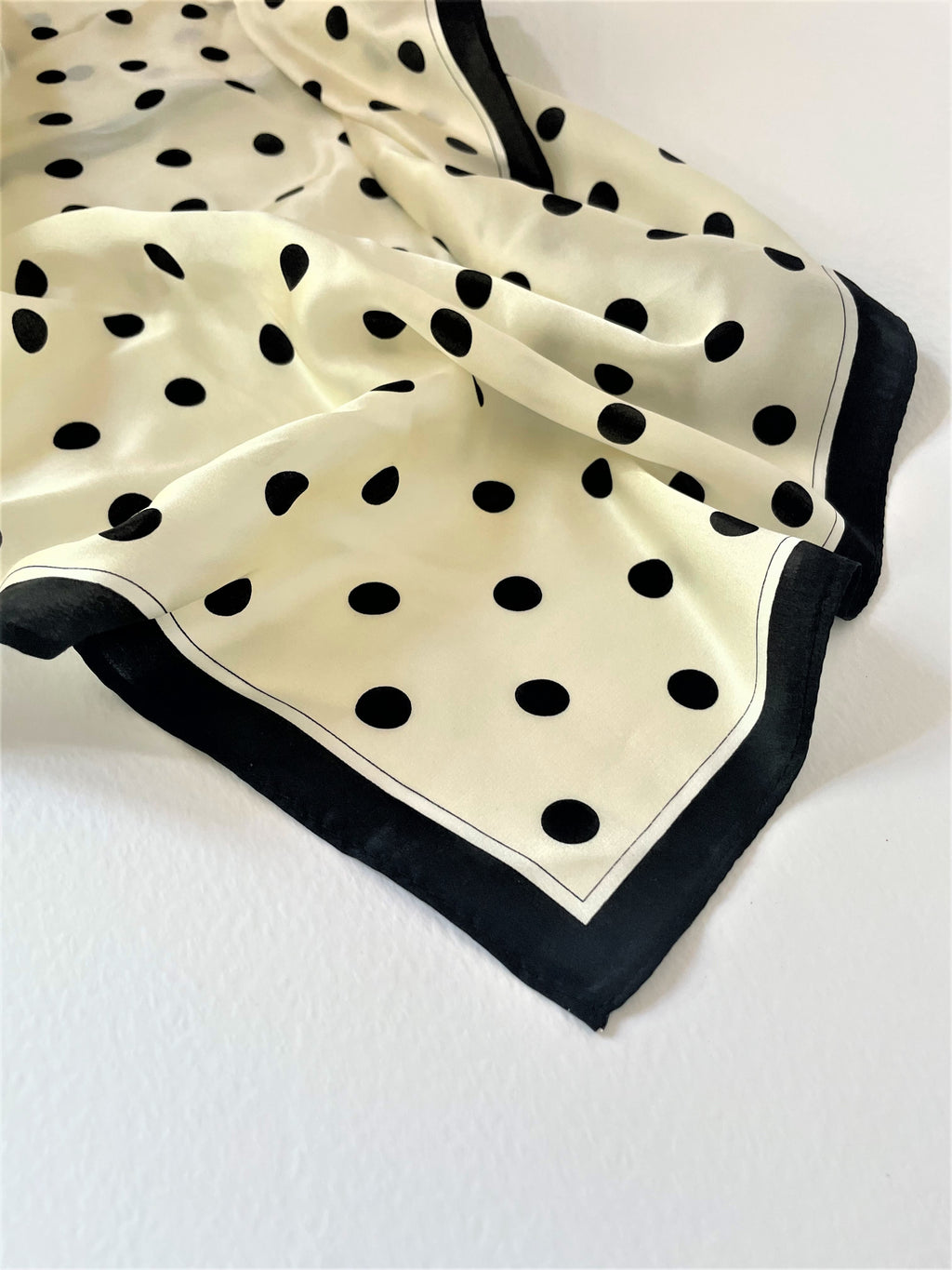 PRINTED SILK SCARF - SPOT