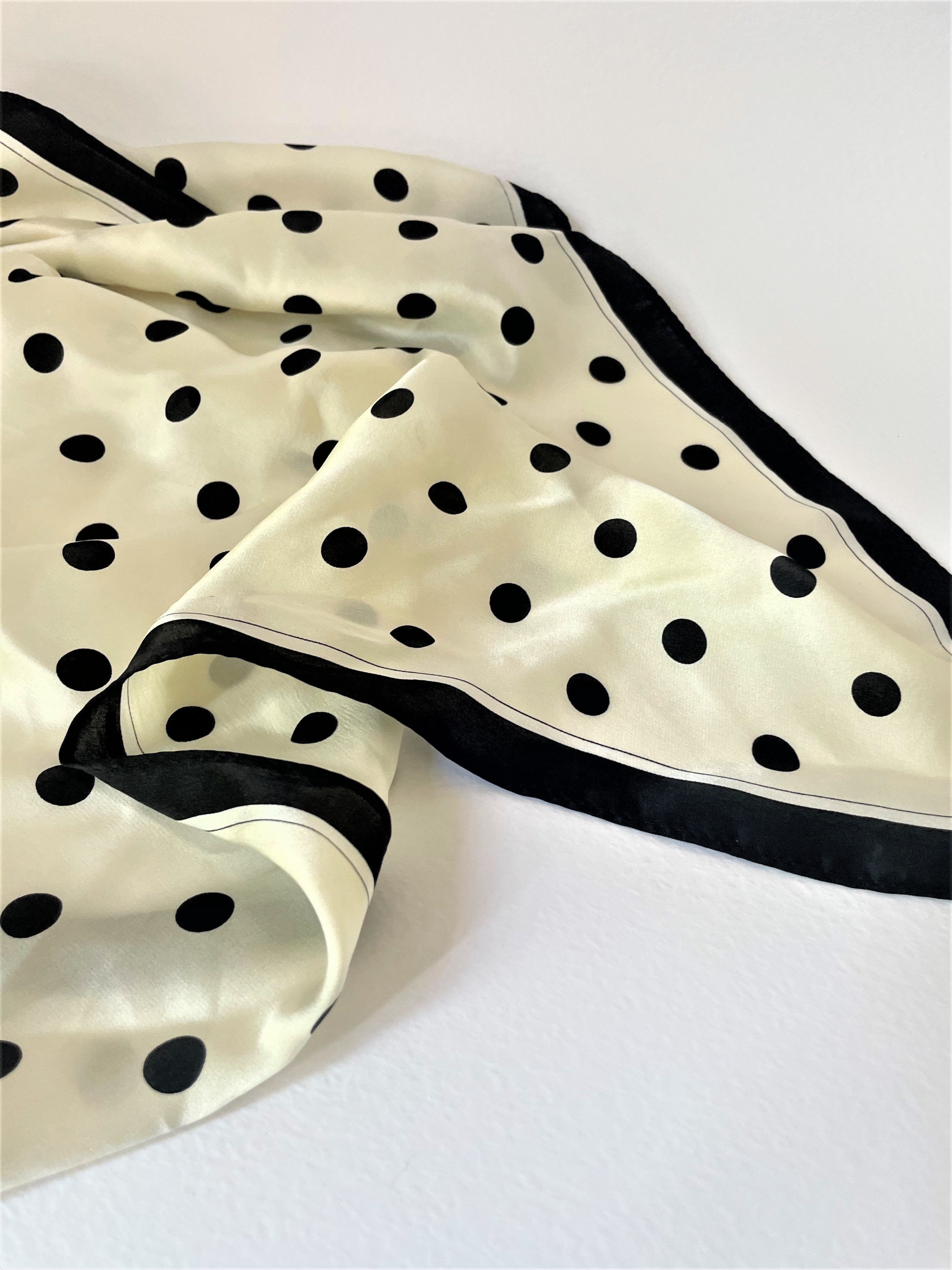 PRINTED SILK SCARF - SPOT