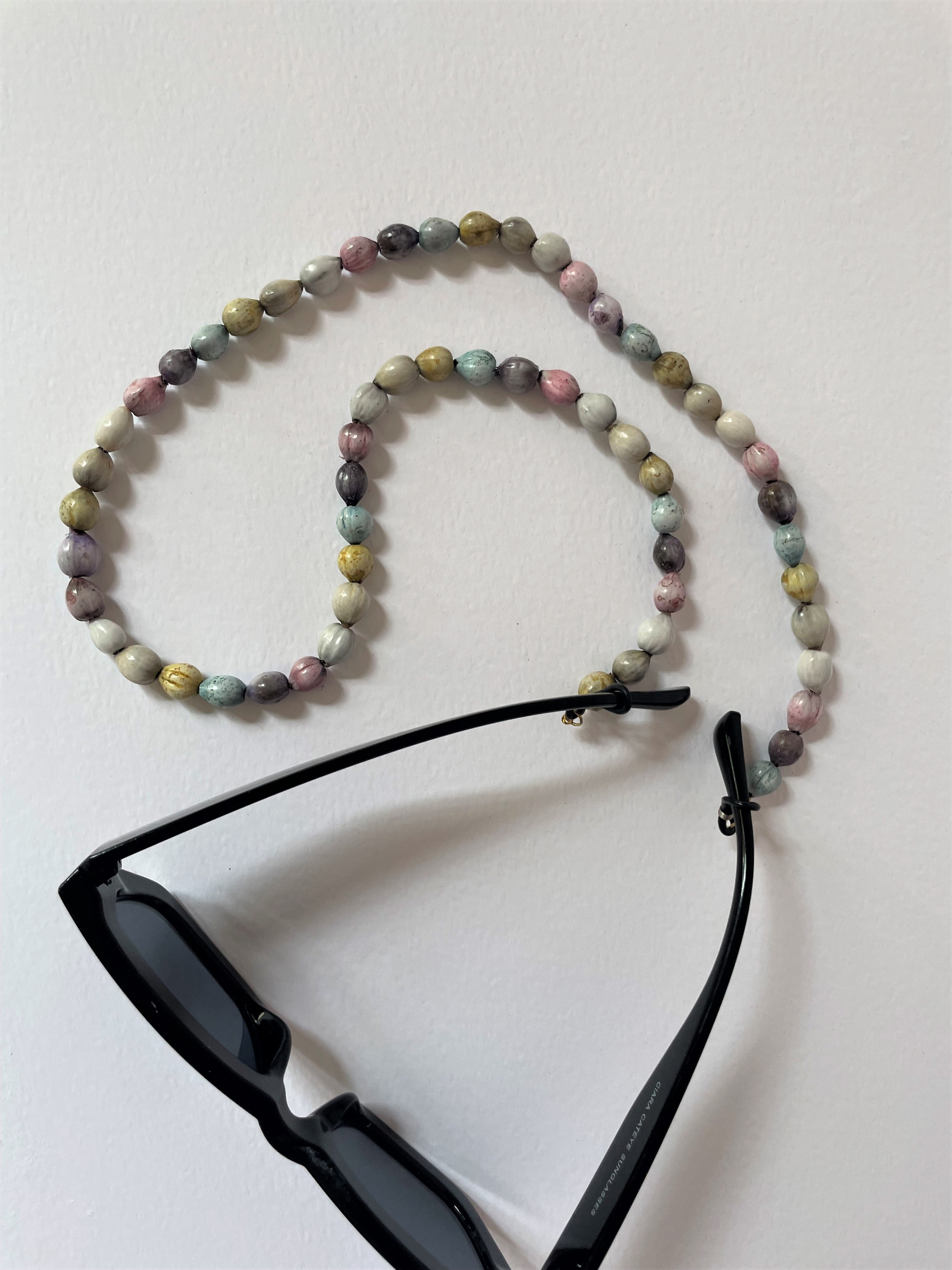 PATHWAYS GLASSES CHAIN - PASTEL CHUNKY BEAD