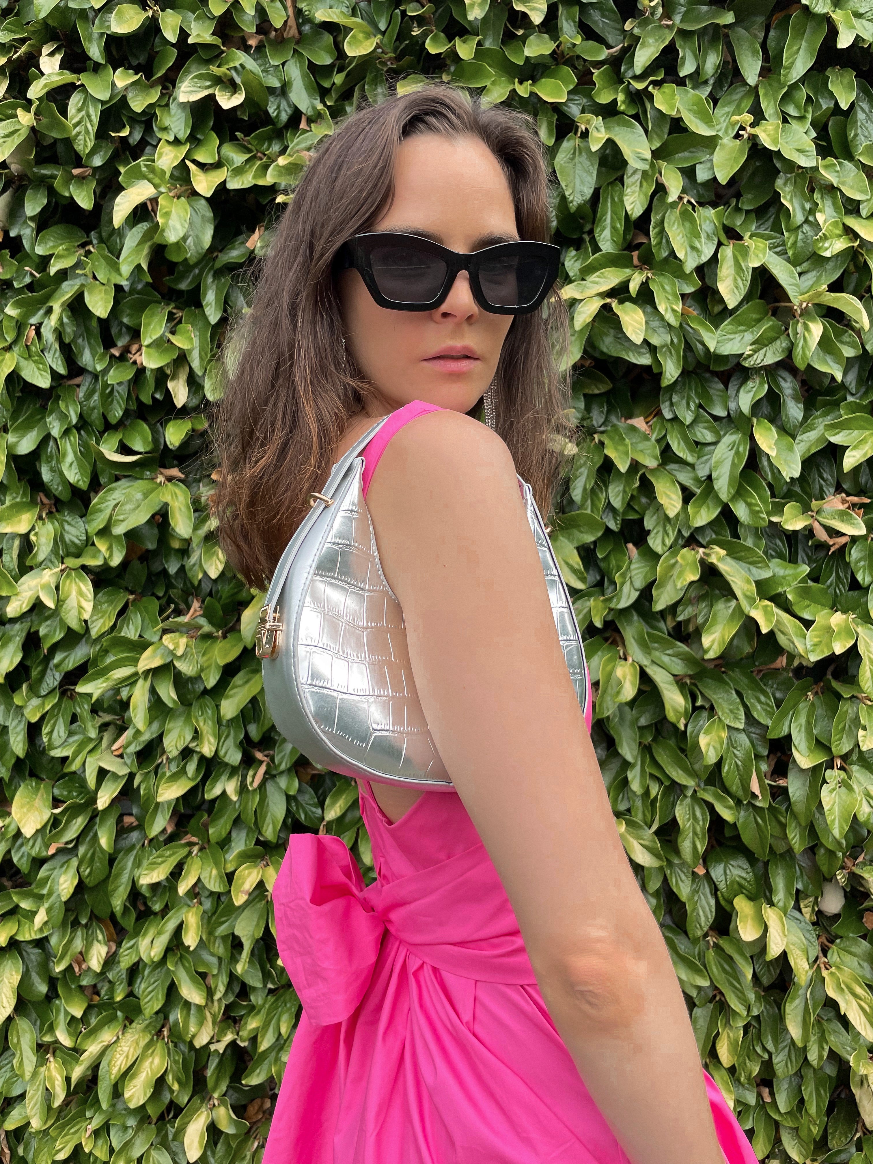 SILVER BAGUETTE BAG