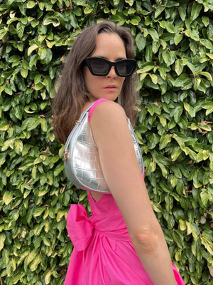 SILVER BAGUETTE BAG