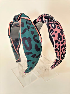 LEOPARD AND STRIPE KNOTTED BANDS
