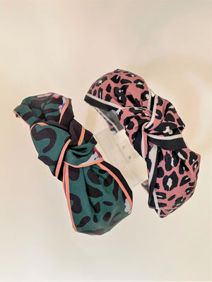 LEOPARD AND STRIPE KNOTTED BANDS