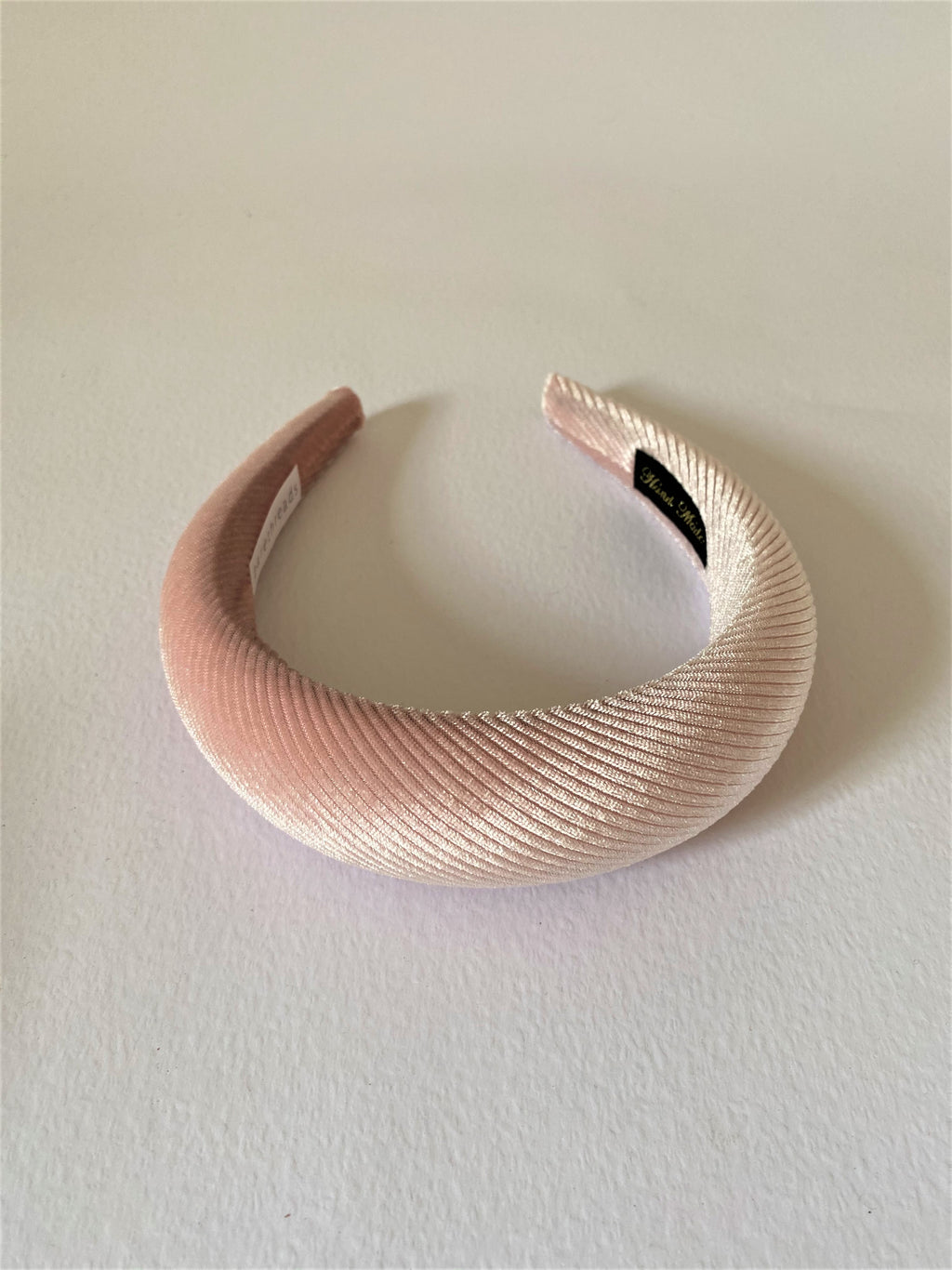 THE LAURIE PADDED VELVET BAND - DUSTY PINK