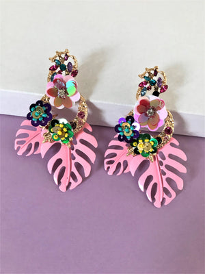 THE TROPICANA EARRINGS - PINK