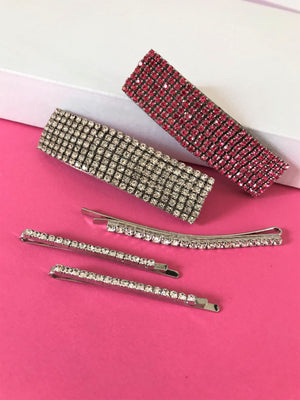 THE MYKONOS RHINESTONE CLIP SET