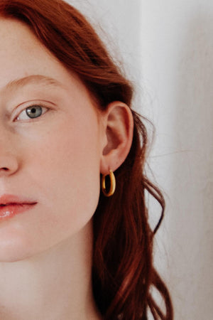THE ELANA GOLD PLATED HOOPS