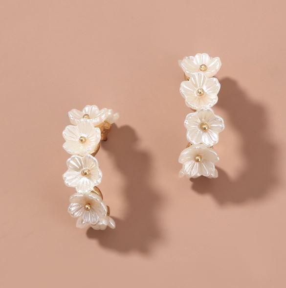 THE COLETTE FLORAL HOOPS