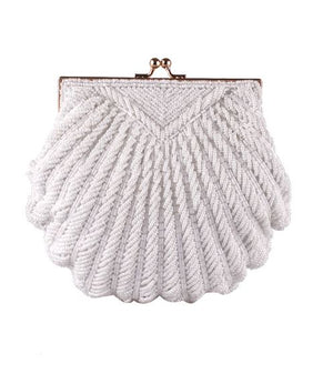 FULLY BEADED SHELL EVENING BAG